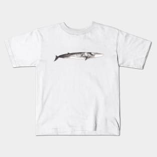 Fin whale Balaenoptera physalus Kids T-Shirt